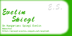 evelin spiegl business card